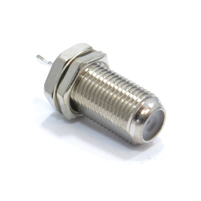 Panel Mount F Type Screw on Satellite Cable Connector Solder Terminal 008386