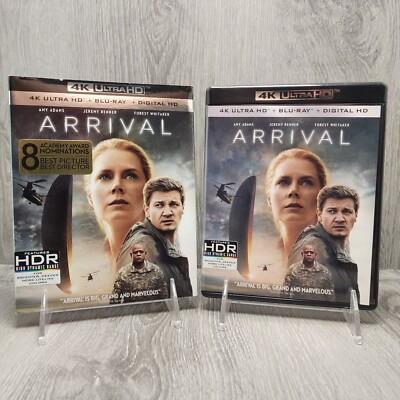 Arrival (2016) 4K UHD + Blu-ray + OOP Rare Slipcover Ultra HD Adams Renner