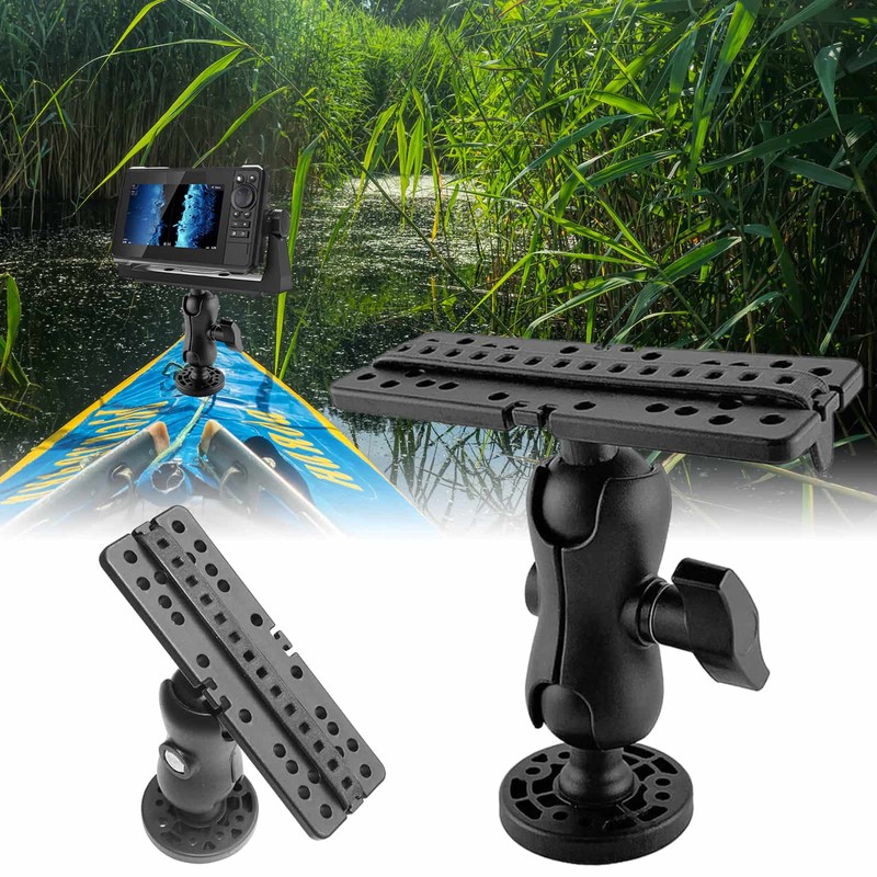 Universal Marine Electronics Fish Finder Mount for Boat Kayak Track Mount System