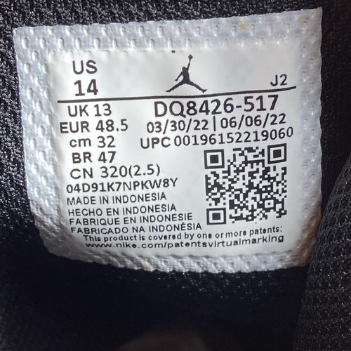 New Size 14 Mens Nike Air Jordan 1 Retro Sneakers Lakers Purple Yellow Shoes 🔥