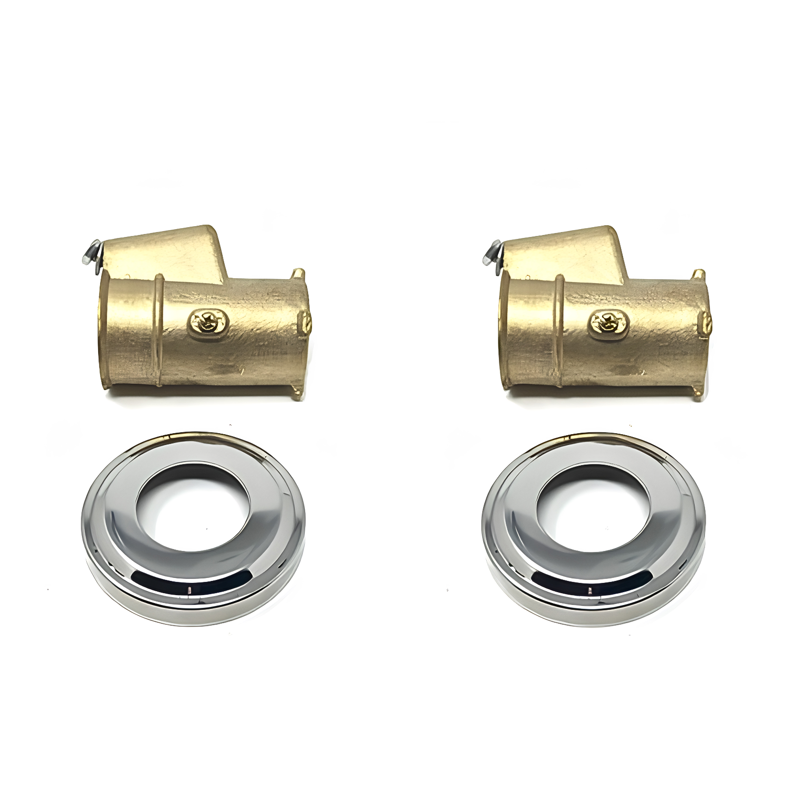 2 Pack 4-Inch Bronze Swimming Pool Deck Anchor Replacement for 1.90-Inch Opening
