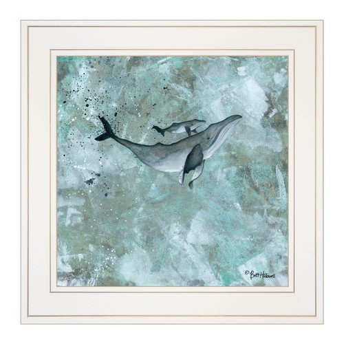 Simplicity Humpback 1 Настенный принт в белой рамке