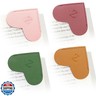 YILANCOL Personalized Initial Leather Heart Bookmark,Cute Corner Page Marker,Reading Accessories for Teachers Students Kids Book Lovers Women Gift,for School Office Home Supplies (Z(4 Pcs))