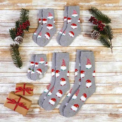 Christmas Gnome Socks - Family Fun Holiday Matching Socks - Womens (9-11)