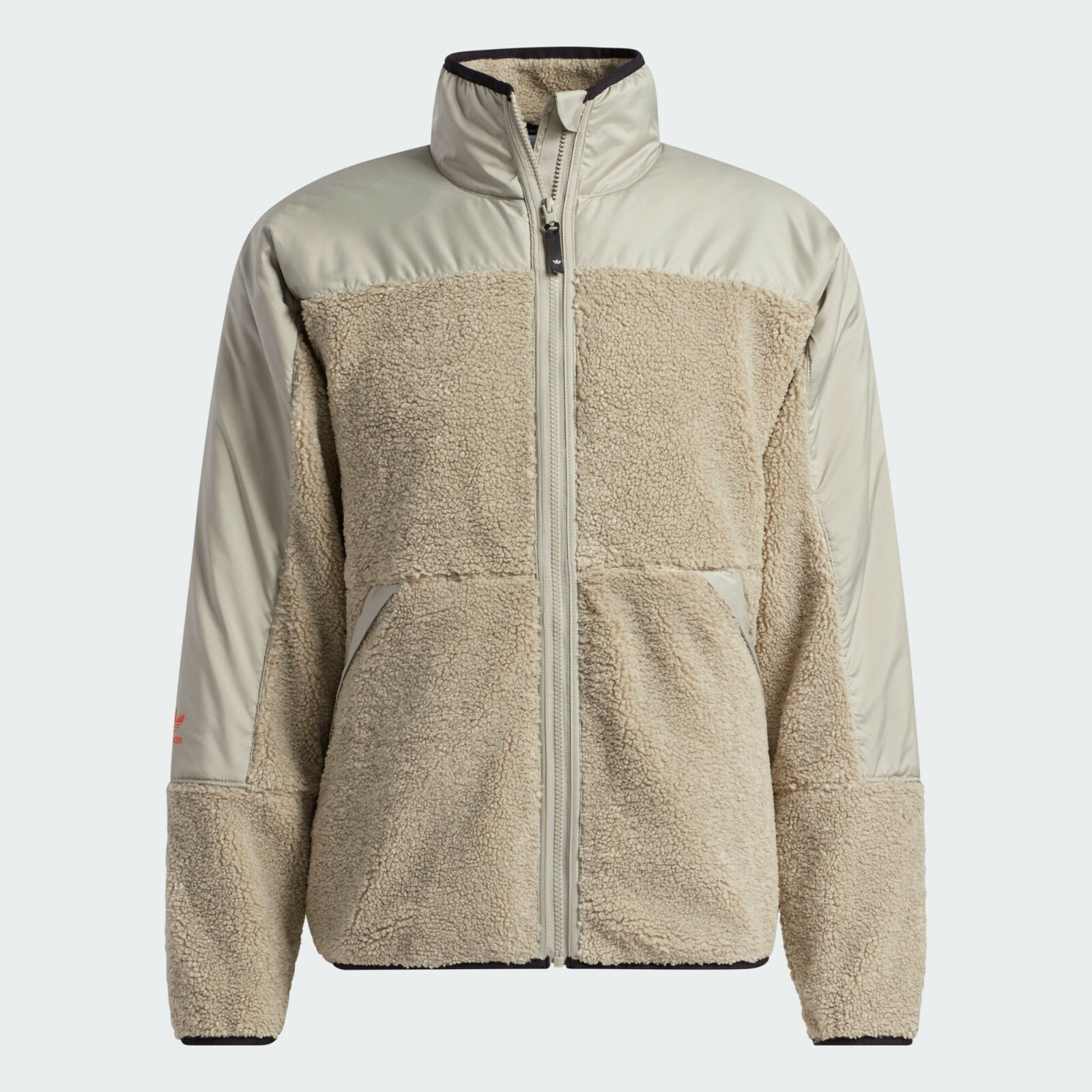 Adidas Snowboarding Full Zip Feather Grey Fleece Jacket Sz