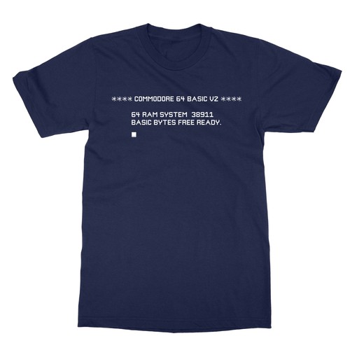 Commodore 64 Start Screen  Keyboard Ready Computer Programmer Men's T-Shirt