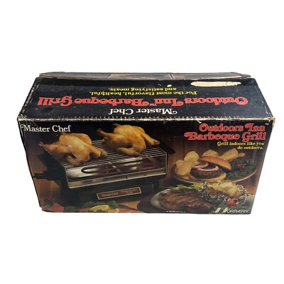 Vintage Master Chef Outdoors Inn Grill Electric Indoor Barbecue Northern New