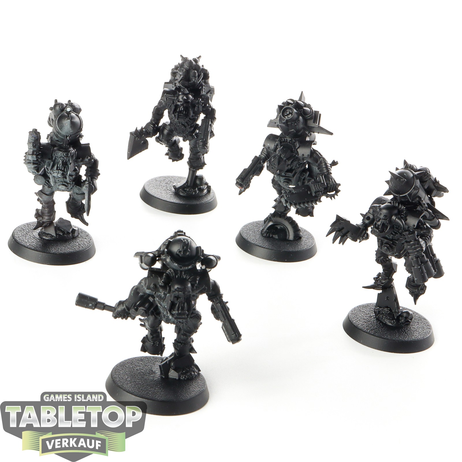 Orks - 5x Ork Stormboyz - grundiert