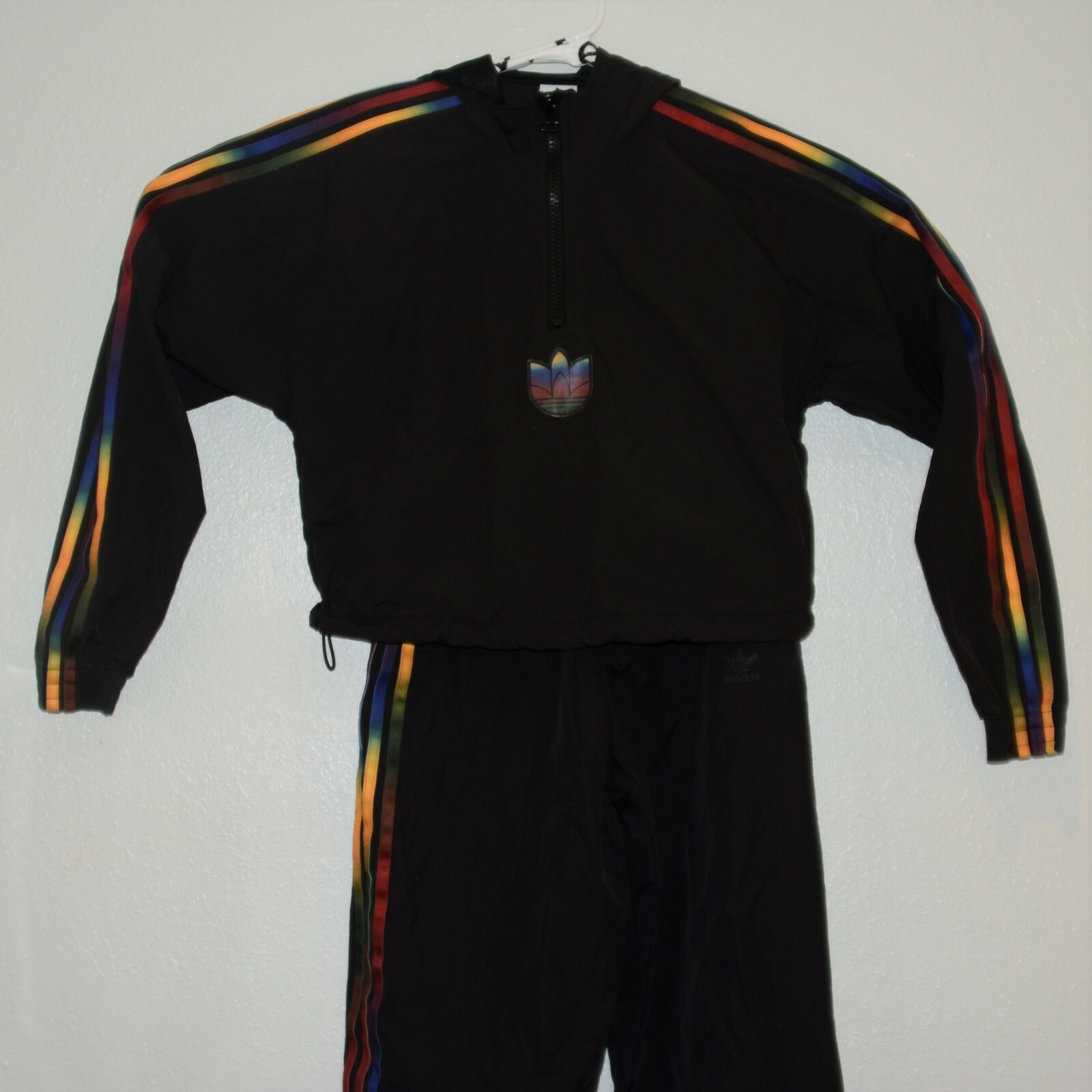 adidas rainbow tracksuit