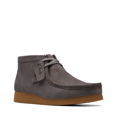 Clarks  Men's Wallabee EVO Boot Grey Suede 26174938