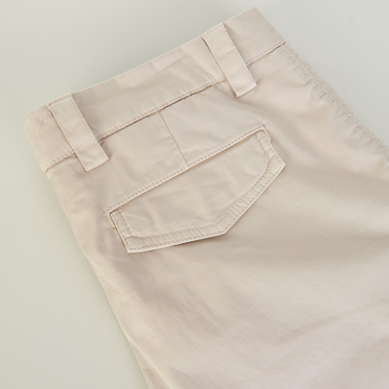 Pre-owned Brunello Cucinelli 895$ Cargo Trousers - Pima Cotton Gabardine, Leasure Fit In Beige