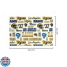 FOCO Los Angeles Rams NFL Retro Standard 2 Pack Pillowcases