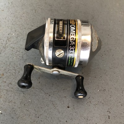 Moulinet De Pêche Vintage Zebco 33 – Chrome, Anti-reverse, Clichet – Très Bon état