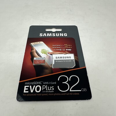 Samsung EVO Plus 32GB Class 10 MicroSDXC with SD Adapter (MB-MC32GA/APC)