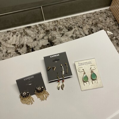 Lot of 3 NWT Express / Francesca s Pierced Earrings Dangle - Nice Gifts