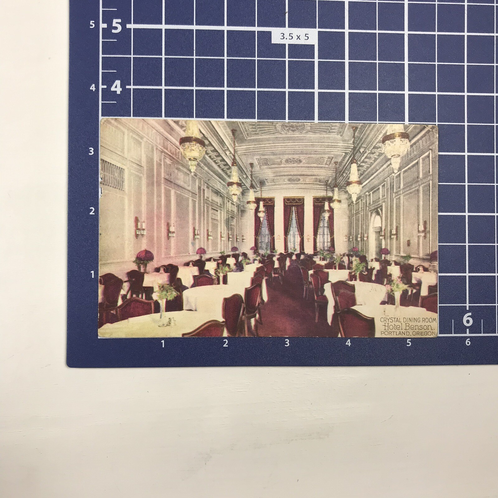 1900's 1910's Crystal Dining Room Inside Hotel Benson Portland Oregon Postcard