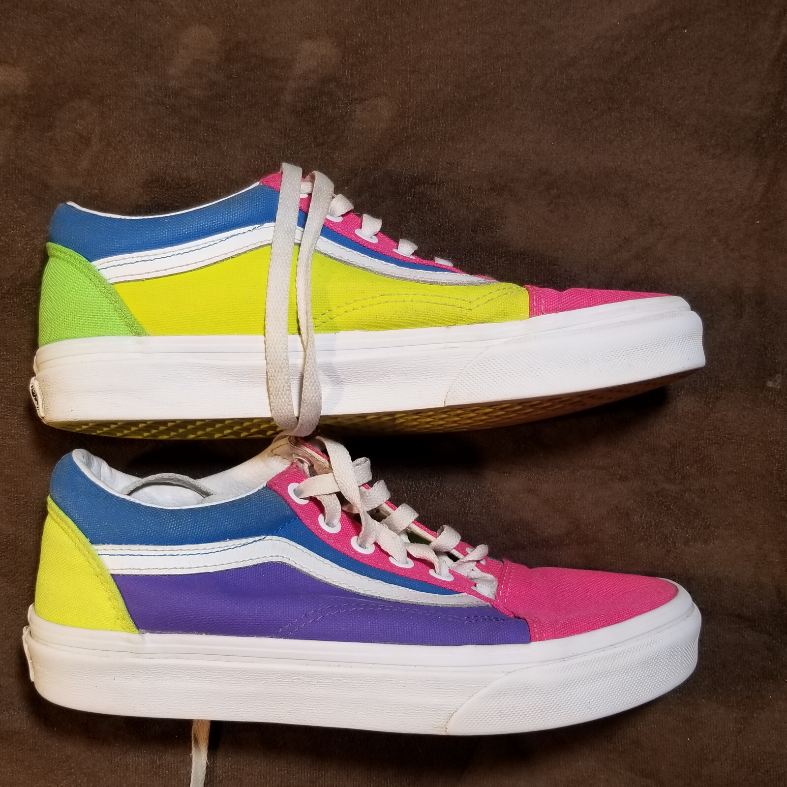 靴 VANSKY VANS OFF THE WALL SHOES COLOR BLOCK SIZE 6 SKATER Y2K | eBay
