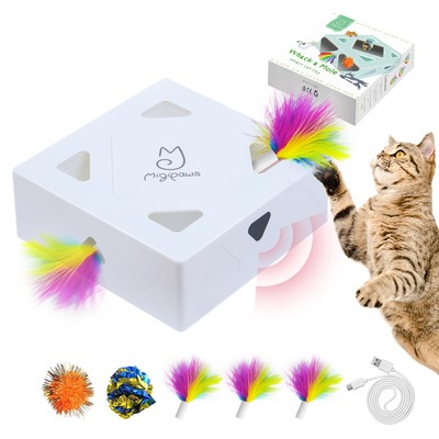 Cat Toys, Interactive Automatic 7 Holes Mice Whack-A-Mole, Ultra Fun Smart Te...