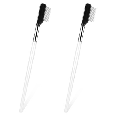 2 Pcs Metal Eyelash Comb Professional Eyelash Comb Separator Eyelash Brush Se...