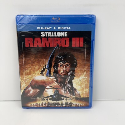 Rambo III (Blu-ray, 1988) Sylvester Stallone New Sealed