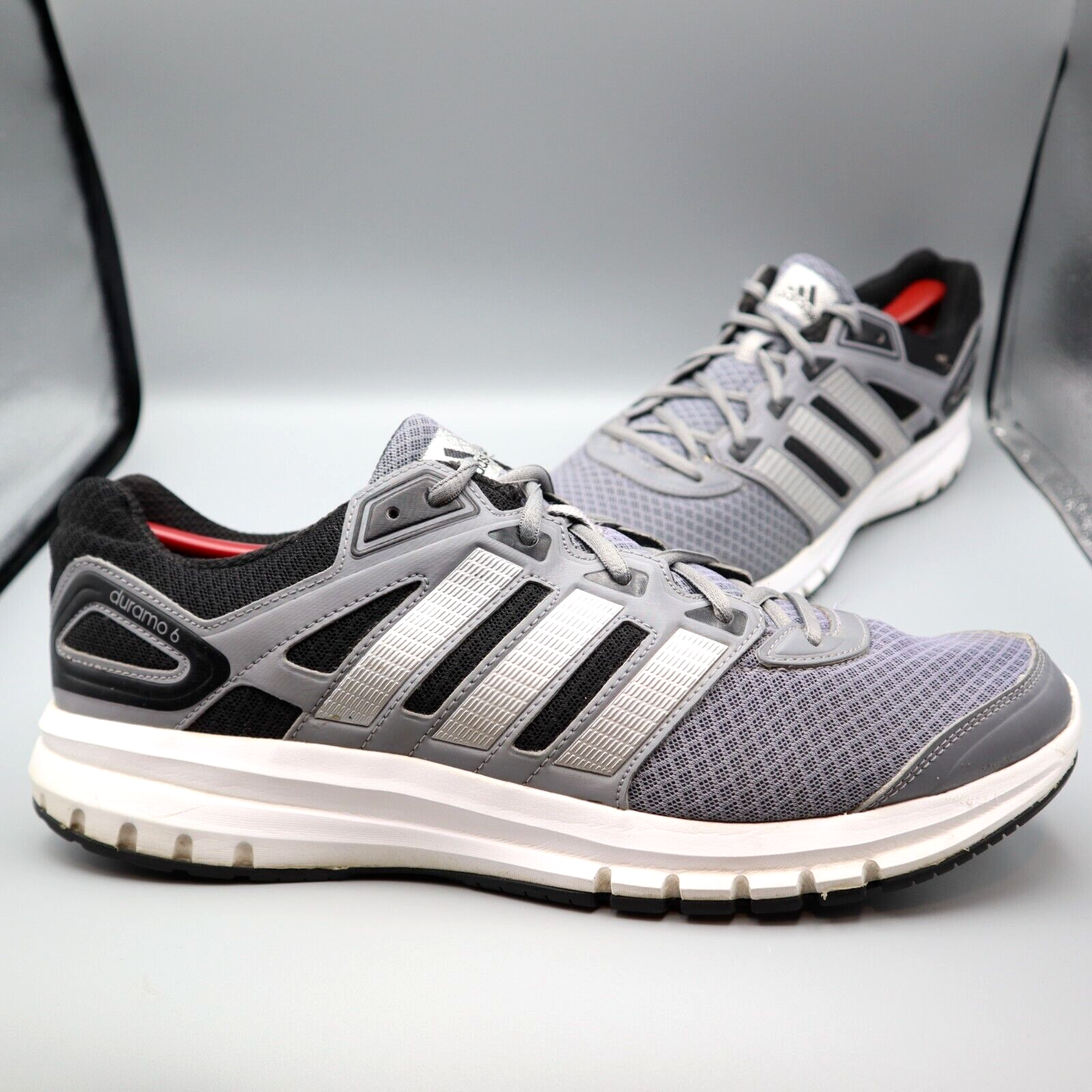 Adidas Duramo 6 Mens Size 13 Running Shoes Gray Black Adiprene Training  Sneakers | eBay