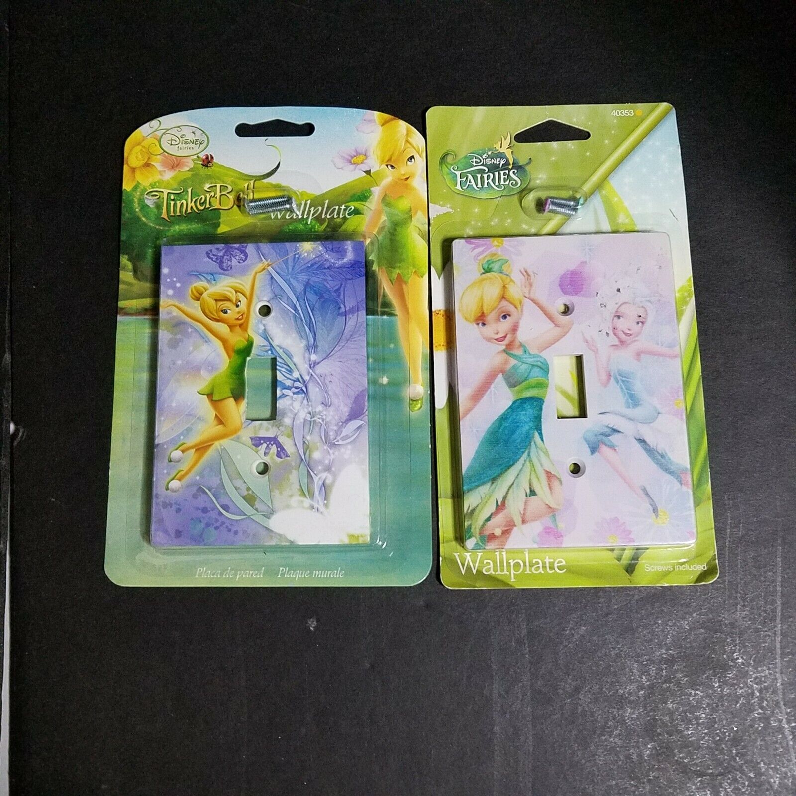 Disney Fairies Tinker Bell Wall plates Lot Of 2