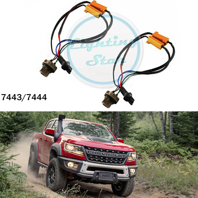 LED Switchback Turn Signal Light Hyper Flash Fix Error Free Decoder - 7443 7444