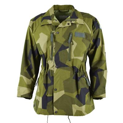 ORIGINAL SWEDISH ARMY HEAVY JACKET M90 SPLINTER CAMO FIELD