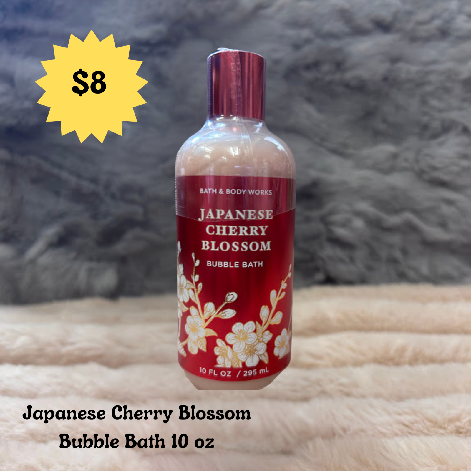 Bath & Body Works Japanese Cherry Blossom Bubble Bath With Shea Butter 10 fl oz
