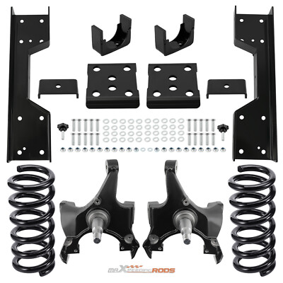 Front 4inch Rear 6inch Drop Kit For Chevrolet GMC C1500 88-98  W/1.25