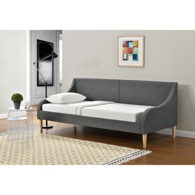 [en.casa] Tagesbett 90 x 200 cm Schlafsofa Bett Textil Bettgestell Schlafzimmer