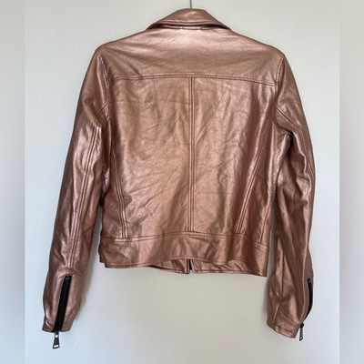 Disney Maleficent Rose Gold Faux Leather Jacket