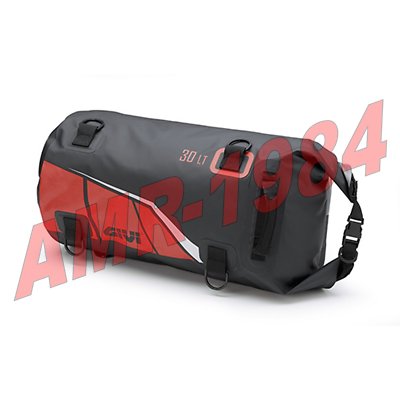 EA114BR GIVI GRIGIO - ROSSO BORSA DA SELLA O PORTAPACCHI IMPERMEABILE 30 LITRI