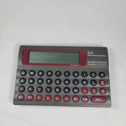 Seiko Instruments Inc. Word Power Dictionary-Thesaurus - S2, SII WP-400 WP4000