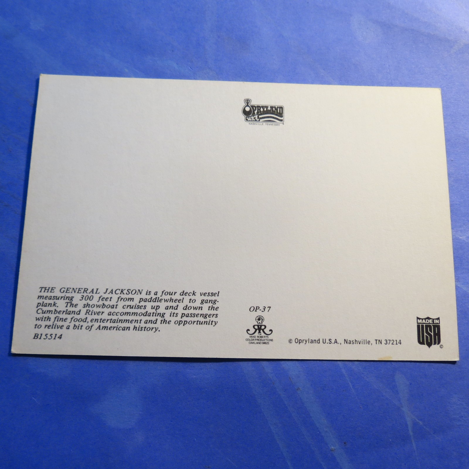 Gen Jackson Mississippi Riverboat  CT SZ  Postcard PC5240