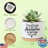 You're Awesome Funny Succulent Plant Pot, Cute 3.5 Inch Small Ceramic Cactus Planter Pot with Drainage, Home Office Desk Decor for Friends Coworker Birthday Christmas Housewarming Gifts (No Plants)