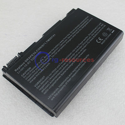 5200mAh Battery For ACER Extensa 5235 5620 5630ZG 5420G GRAPE34 TM00751 6Cell