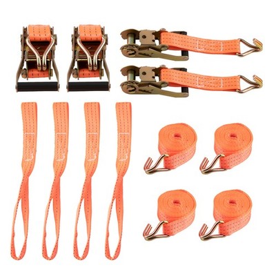 4 x 2T Radsicherung Spanngurt Reifengurt Zurrgurte for PKW 2000daN 38mm