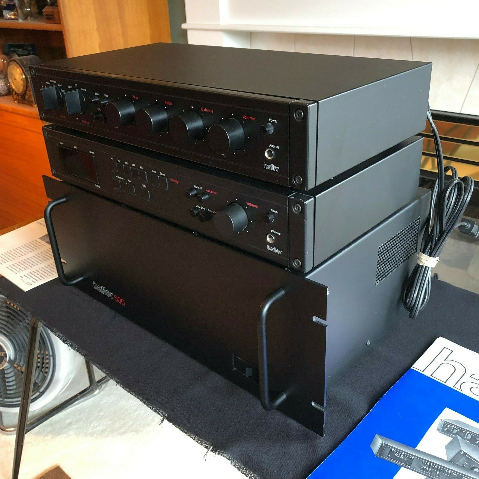 DAVID HAFLER DH-500 AMPLIFIER, DH-110 PREAMPLIFIER, DH-330 TUNER..AUDIOPHILE PKG