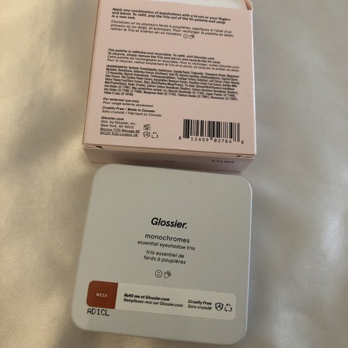 Glossier Monochromes Essential Eyeshadow Trio Shade Mesa 3.9g NIB