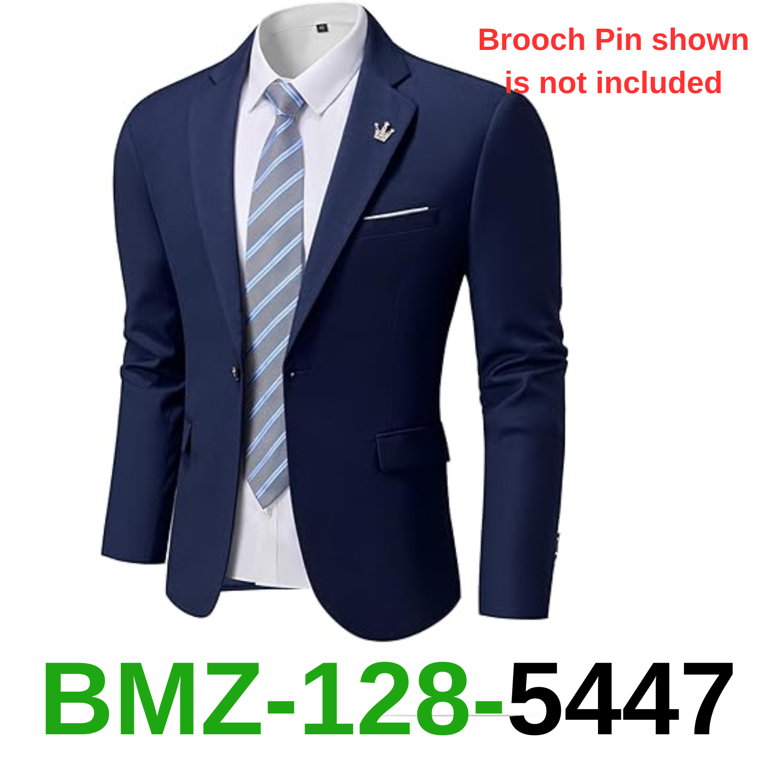 YND Men's One Button Slim Fit Blazer, Casual Lightweight Suit Daily Jacket, XXL