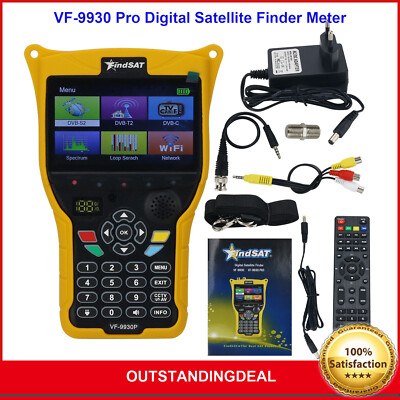 VF-9930 Pro Digital Satellite Finder Meter Support DVB-S2 & DVB-T & DVB-C ot16