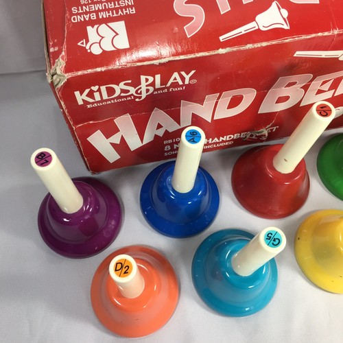 Rhythm Band Instruments Kids Play 8 Note Hand Bell Set RB108