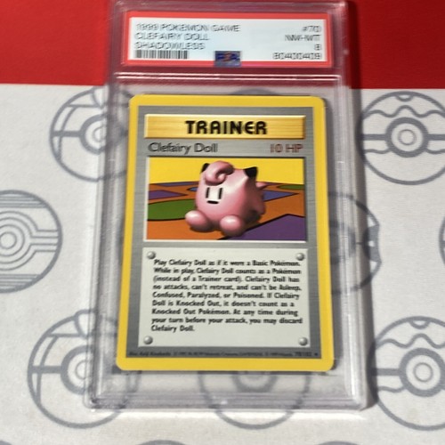 PSA 8 NM/MT Clefairy Doll Shadowless 70/102 Pokemon 1999