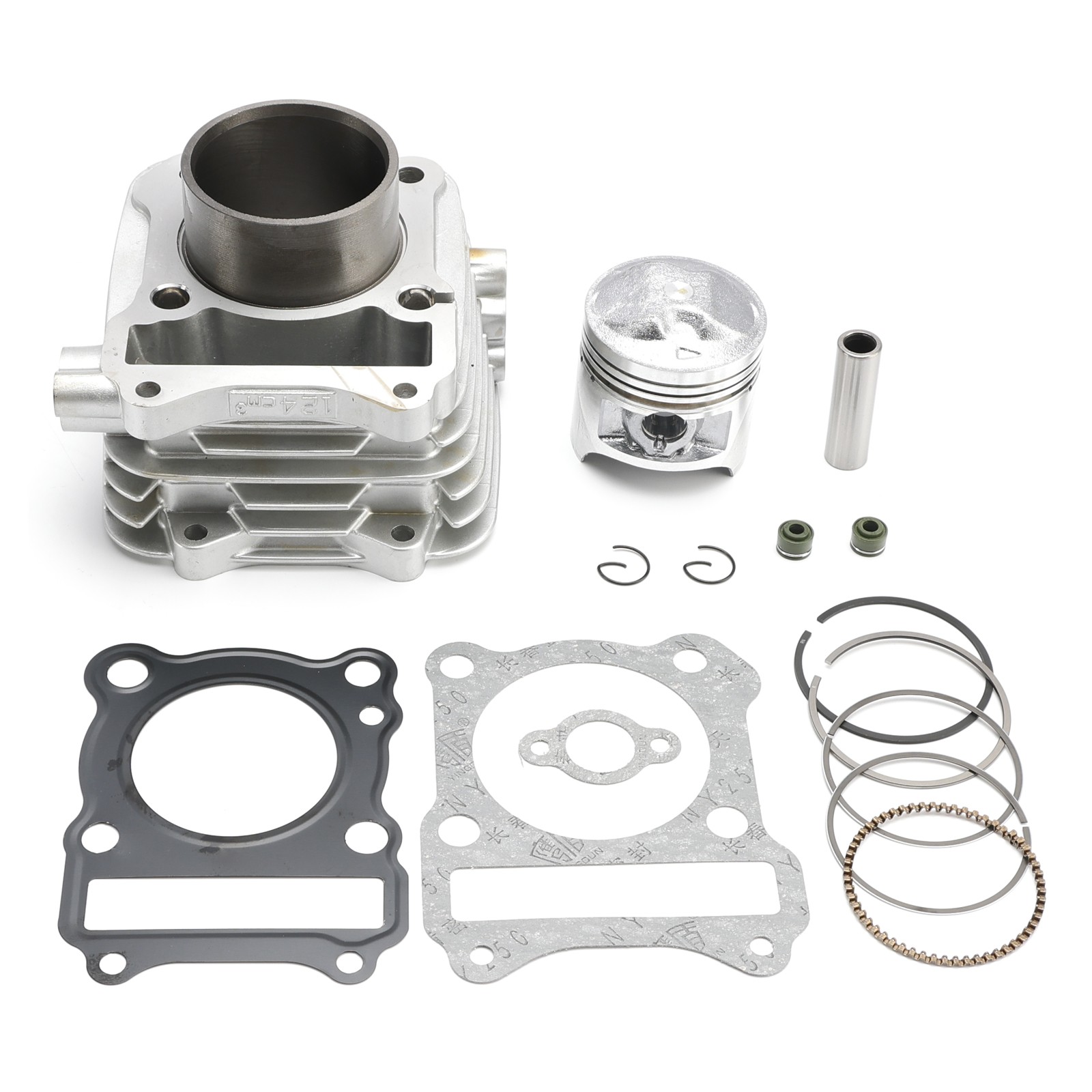 🏍️57mm Cylinder Jug Piston Top End Gaskets Kit For Suzuki DRZ125