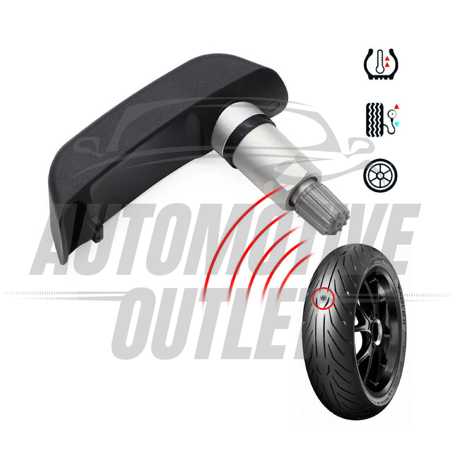 TPMS SENSOR TYRE PRESSURE MONITORING SYSTEM FRONT & REAR FOR BMW MOTORCYCLE 10