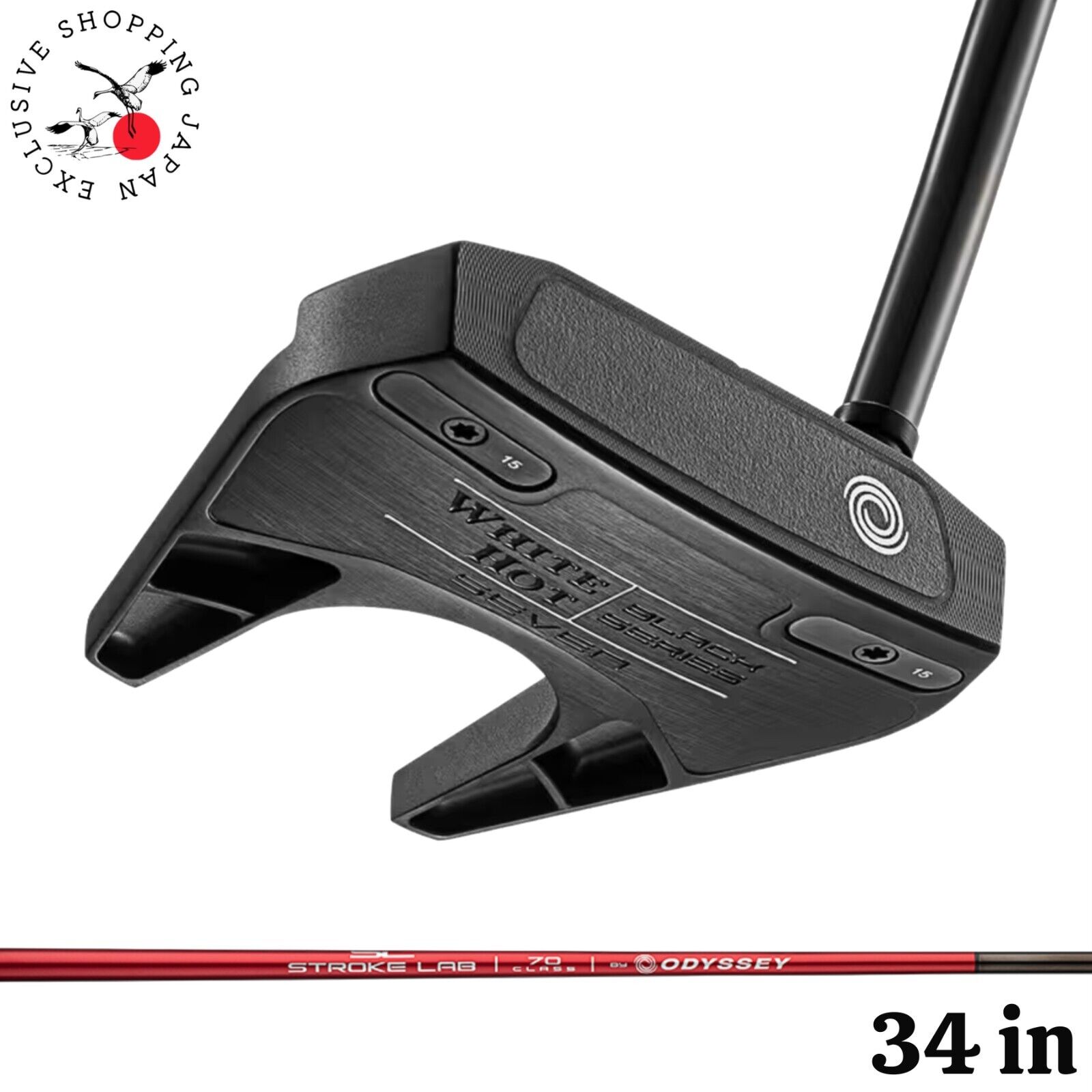Odyssey White Hot Black SEVEN #7 Putter 34 inch STROKE LAB Odyssey White Hot Black SEVEN #7 Putter 34 inch STROKE LAB