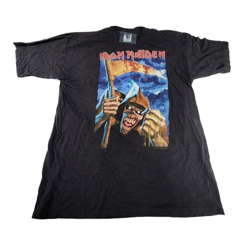 VTG 90s Iron Maiden 1995 Year of the Beast T Shirt XL EDDIE single