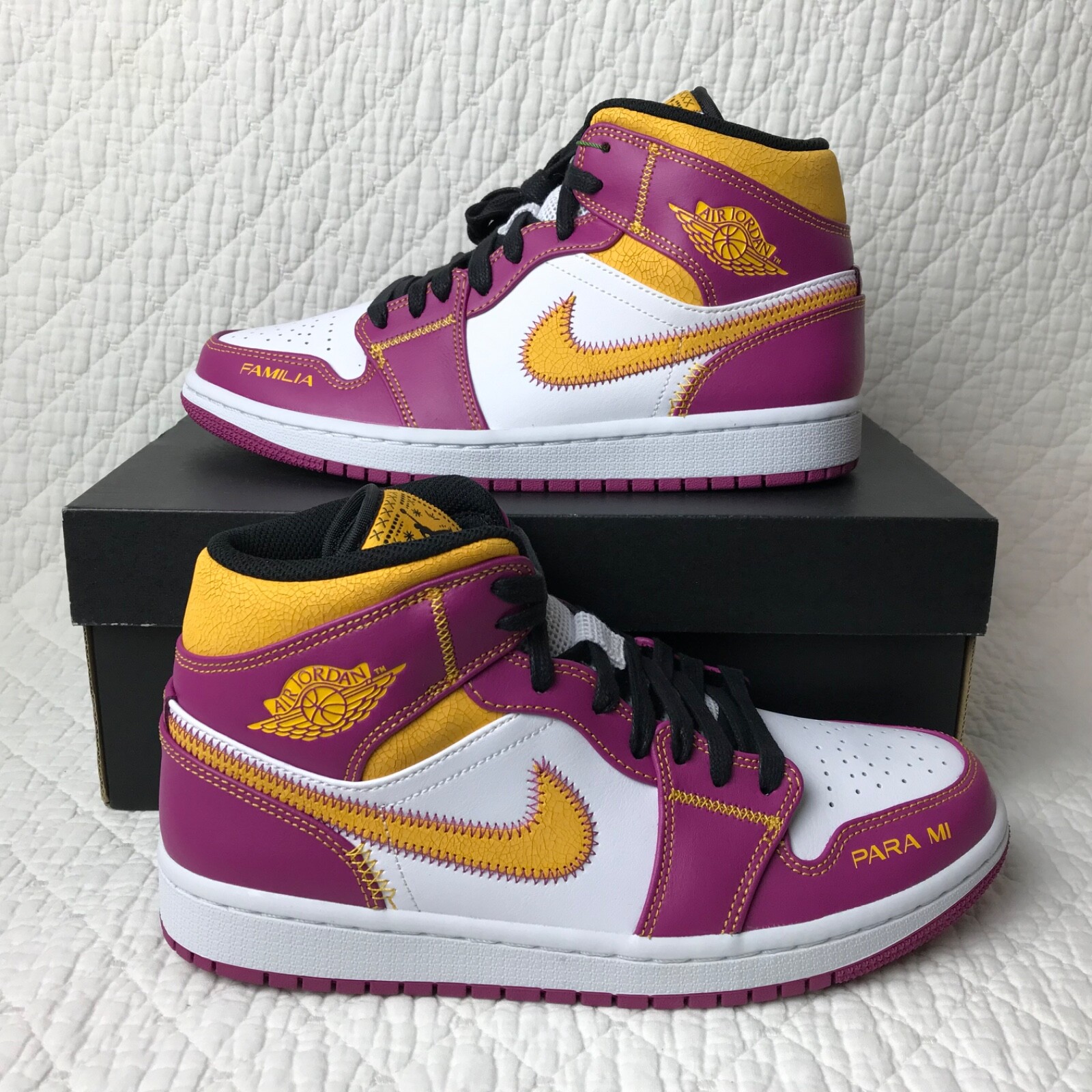 Air Jordan 1 Mid DOD Sneakers Shoes Men's SZ 7 'Día de
