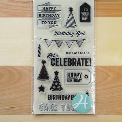 Hampton Arts ~ Jillibean Soup ~ Birthday Clear Stamps ~ JB0196